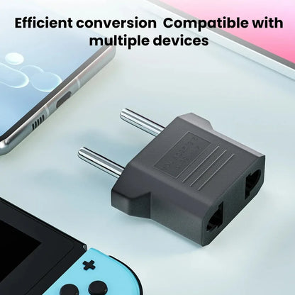 3/5/10Pcs US to EU Converter Plug 4mm/4.8mm Electrical Socket Plugs Adapters American China Europe Plug Adapter Converter Socket