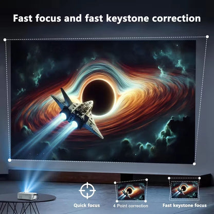 Mini projector supports 1080P 1920*1080P portable mini projector home theater outdoor projector