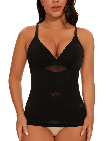 MISSMOLY Women Built in bra Shapewear Camisole Tummy Control Body Shaper Slimming Underwear Compression Corset Bustier Tank Tops