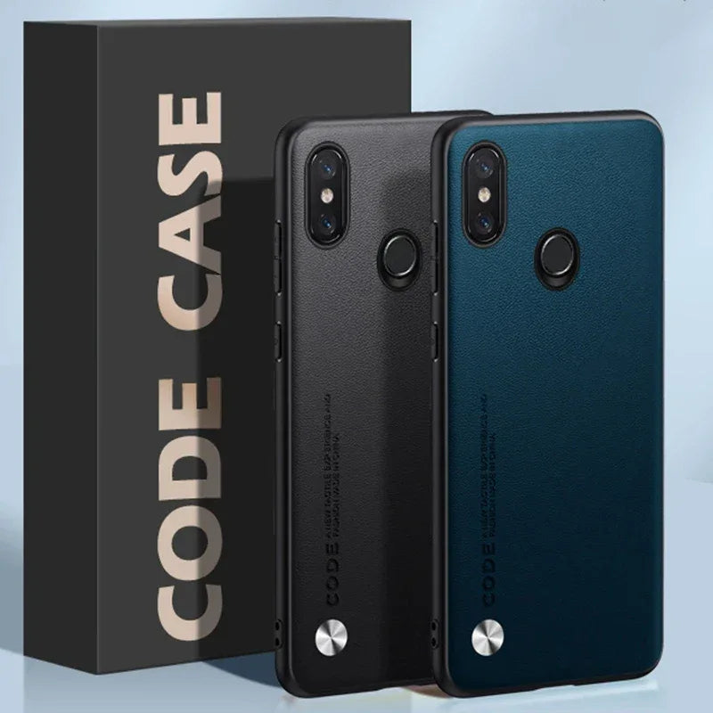 Luxury PU Leather Case For Xiaomi Mi 8 Mi8 Back Cover Matte Silicone Full Protection Phone Case For Xiaomi 8 Xiaomi8 Coque