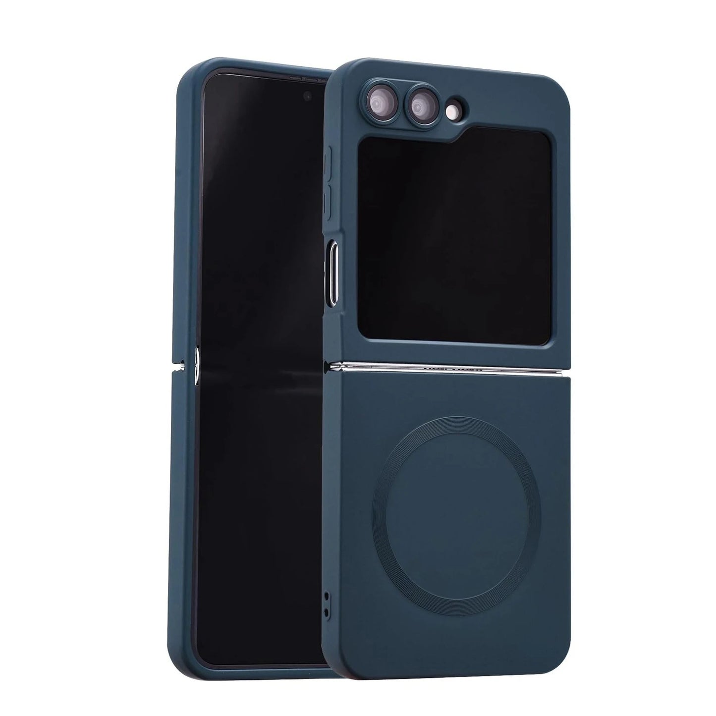 Luxury Gradient Case for Samsung Galaxy Z Flip 8 7 6 5 4 3 Soft Silicone Magnetic Charging Cover for Samsung ZFlip 6 7 8