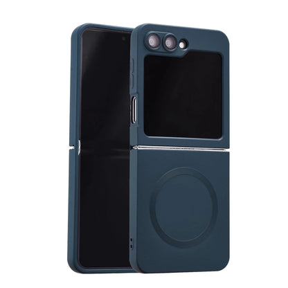Luxury Gradient Case for Samsung Galaxy Z Flip 8 7 6 5 4 3 Soft Silicone Magnetic Charging Cover for Samsung ZFlip 6 7 8