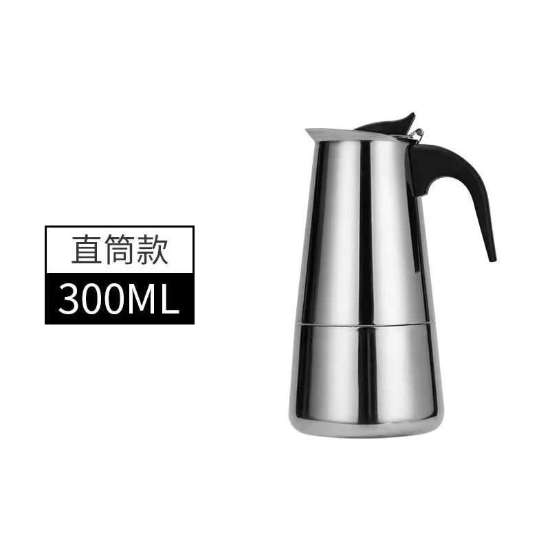 Explosions Stainless Steel Mocha Pot European Coffee Cup Portable Electric Coffee Pot Spot Wholesale