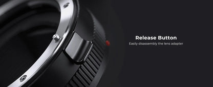 K&F CONCEPT EF to EOS R Adapter Auto Focus Lens Mount Adapter for Canon EF EF-S Lens to Canon EOS R/RF R3 R6 R50 Mount Cameras
