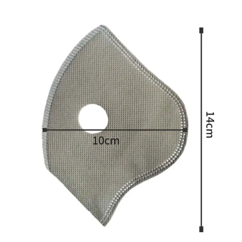 Cycling Dustproof PM2.5 Active Carbon Filter Replacement Protection Anti Dust 5layers Cycling Face Masks Breathing Filter Gasket