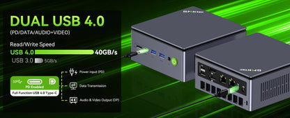 GMKtec Mini PC K11 K8 PLUS M7 AMD Ryzen R9 8945HS R7 8845HS 6850H Windows 11 WiFi6 2*DDR5 USB4.0 2.5G LAN OCulink Gamer Computer