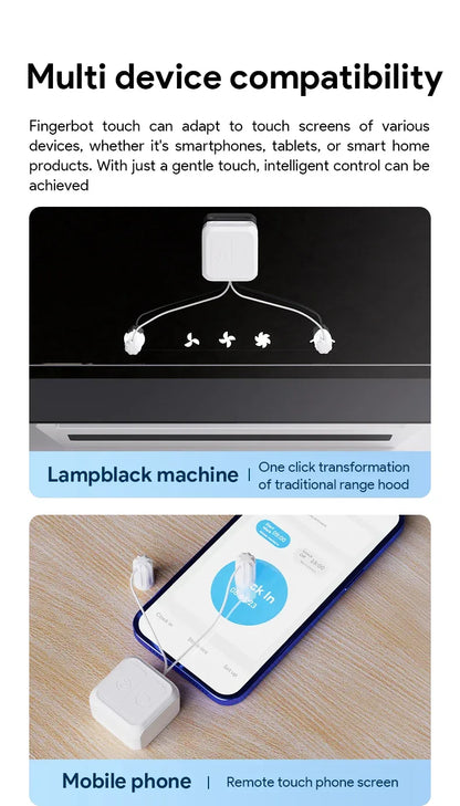 Tuya BLE Touch Screen Finger Robot Rechargeable Smart remote control timing screen clicker Touch Switch Robot Remoter AlexaVoice