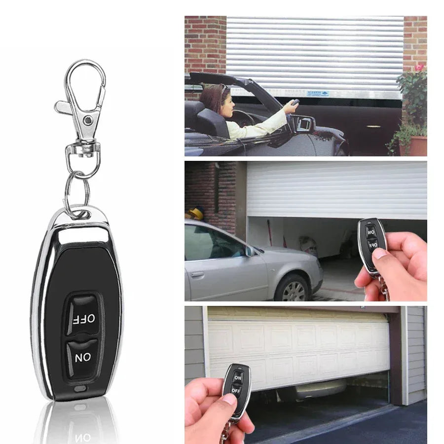 433Mhz 10A Relay Receiver and 2CH Transmitter Remote Control DC 12V 1CH RF Wireless Switch For Door Electromagnetic Lock