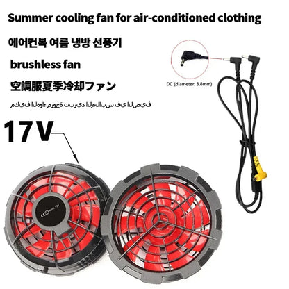 21v Air conditioner fan Clothing Fan Cooling Fan Personal Air Conditioning for Summer Heat Relief cooling clothing accessories