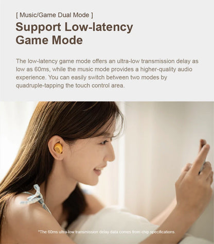 MOONDROP Pudding TWS earphones True Wireless Stereo ANC AI ENC LHDC-V 10mm Dynamic Driver，Bluetooth 6.0 with AI noise reduction