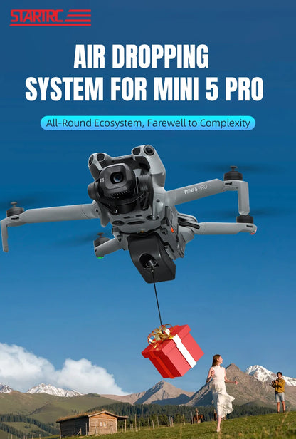 STARTRC Drone Airdrop System for DJI Mini 5 Pro Payload/Delivery/Transport Drop Release Device for DJI Mini 5Pro Accessories