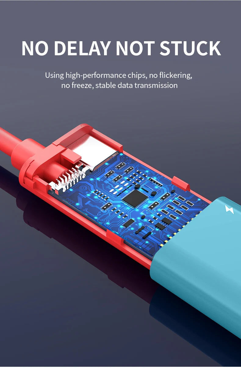 2M USB C to HDMI 4K Cable 100W PD Charging Portable Converter Type C to HDTV for TV Docking Steam Deck Laptop Phone Tablet