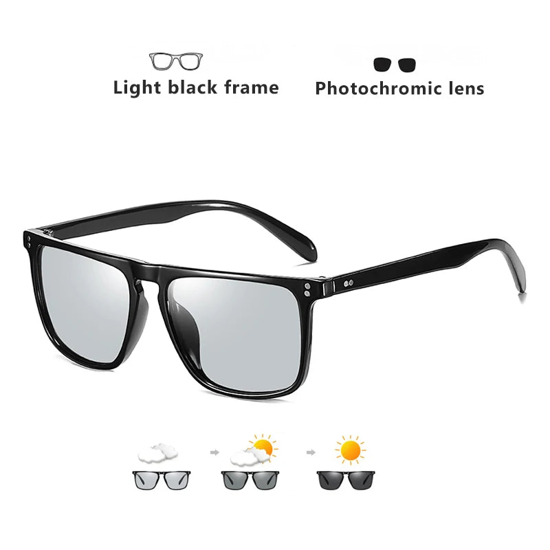 Fashion Blue-Light Shifting Sunglasses Micro-Rivet Design for Driving & Urban Escape Anti-Glare Daily Travel Essentials