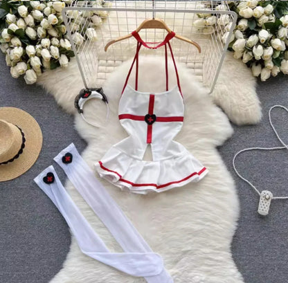 Woman Plus Size Sexy V-Neck Strap Dress Lace Trim Slim Short Dress Women Fashion Comfortable Dress Party Hotsweet