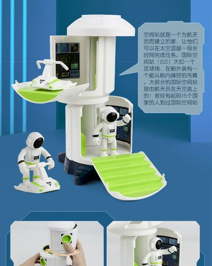 Puzzle Acousto Optic Space Toys Space Model Air Force Shuttle Space Station Rocket Aviation Series Toy Forkids Christmas Gift