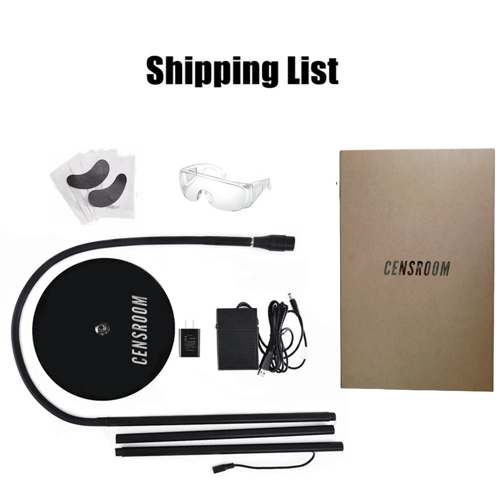 10W Lash UV Curing Lamp Floor with Foot Switch False Eyelash Extension Nail Dryer Grafting Glue Fast Curing Light
