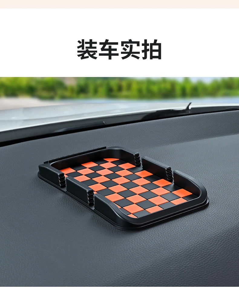 Car Phone Holder, Multifunctional, Dashboard Anti-Slip Mat, Navigation Stand, Parking Number Plate
