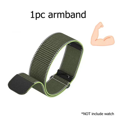 Adjustable Nylon Strap For Amazfit Helio Bicep/Wrist Band Breathable Sport Fitness Tracker Replacement Loop Accessories