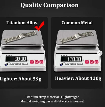 Titanium Strap for Apple Watch Ultra2 49mm 45 46 44mm 38mm 41mm Band Luxury Men's Style Bracelet for IWatch SE 10 9 8 7 6 5 4 3
