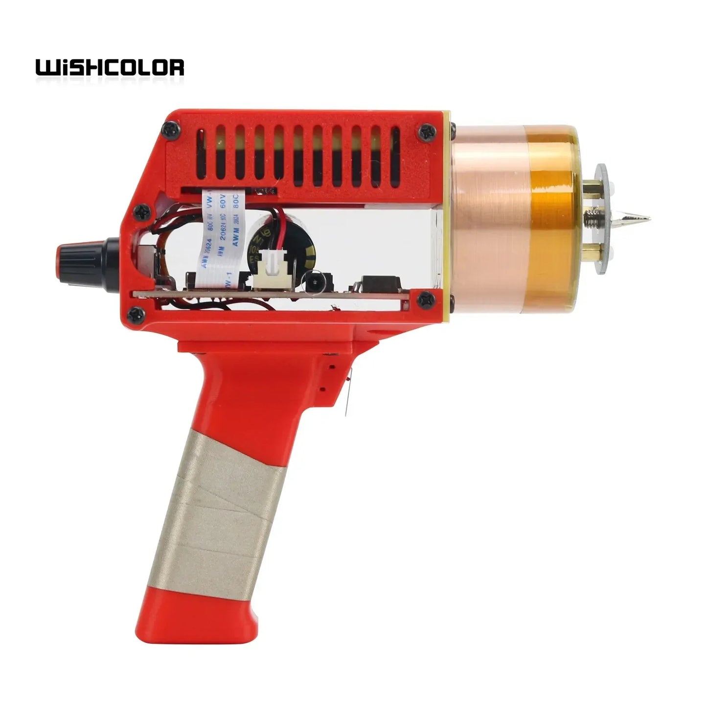 Wishcolor Handheld Tesla Coil Rechargeable Solid State Tesla Coil Manual & Automatic Modes with Yellow Shell