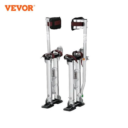 SucceBuy Drywall Stilts 18''/36''Adjustable Aluminum Tool Stilts with Protective Knee Pads Non-Slip Work Stilts for Home