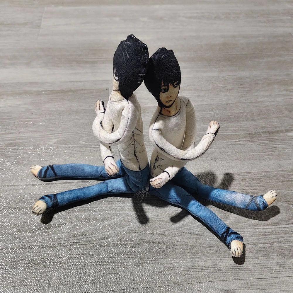 Anime Death Note L.Lawliet Cosplay Doll Plush Stuffed Dolls Abstract Joint Flexible Room Decoration Halloween Mascot Soft Props