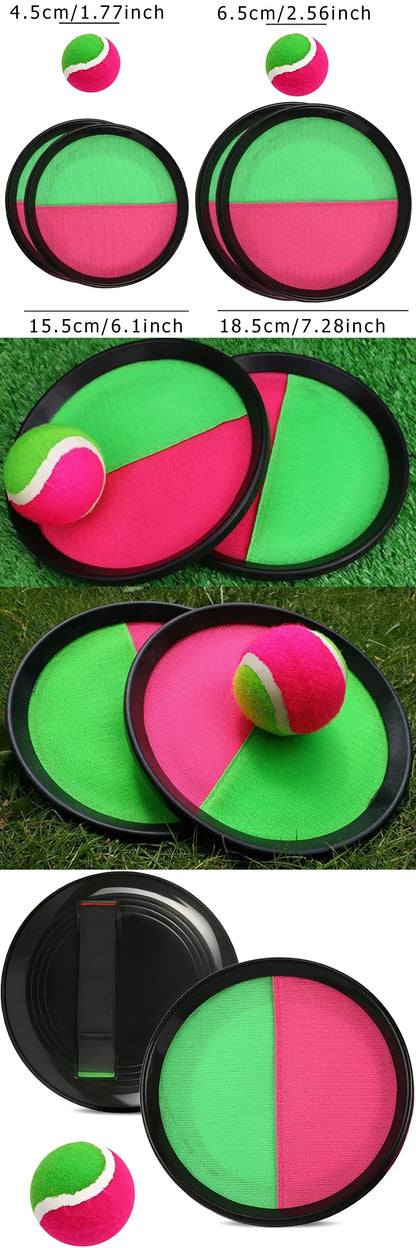 Sticky Ball Toy Set Kids Colorful Sticky Ball with Target Throw Catch  Interactive Family Game Indoor Outdoor Fun Party Gift ZYF
