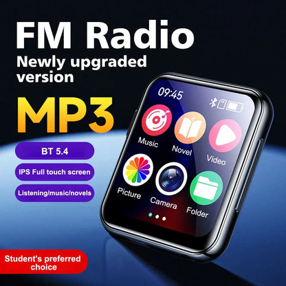 16-128GB Bluetooth 5.4 MP3 MP4 Player With Camera 2 Inch Touch Screen MP3 With 720P Camera/Speaker Video Recorder FM radio