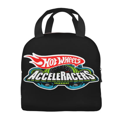 Custom Hot Wheels For Fans Thermal Insulated Lunch Bag Cartoon Sport Car Portable Lunch Container Travel Multifunction Food Box