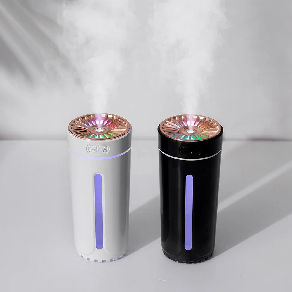 Wireless Car Air Humidifier Portable 300ML or USB Diffuser Mist Maker for Home Bedroom with RGB LED Colorful Lights