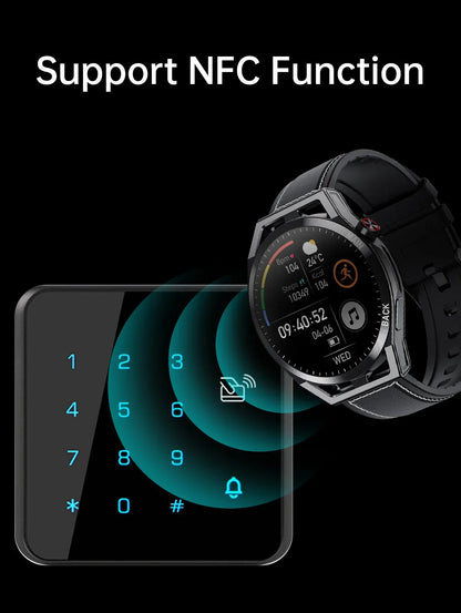 LIGE NFC 2026 New Ultra Military Smart Watch Men 1.32" IPS IP67 Waterproof ECG Smartwatch   For iOS Android Sports Smart Watches