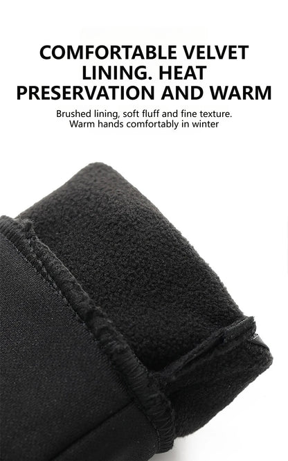 GTUBIKE Autumn Winter Outdoor Cycling Gloves Gym Fitness Sports Running Warm Touch Screen Nonslip Gloves Motorcycle Gloves