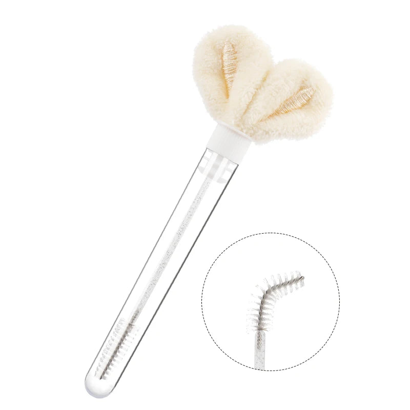 10pcs Tube Eyelash Brush Lash Extension Makeup Brushes Eyebrow Comb Rabbit Ears Designer False Eyelashes Microbrush Beauty Tool