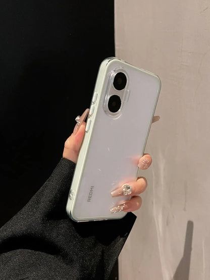 For POCO F7 Case Simple High-value Silicone Drop-proof PC Cover For Redmi turbo4 pro 5G Shockproof Bumper Fudna