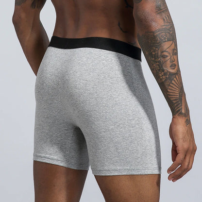 10pcs Mid-Long Boxer Shorts Men Underwear Cotton Male Underpants for Men Sexy Homme Boxershorts Box Panties Slip  Hot