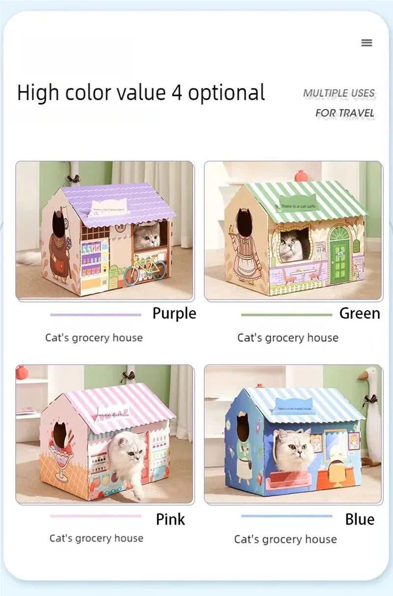 Cat litter, cat scratch board, integrated sofa, anti cat scratch box, cardboard box, house, cat toy, cat supplies