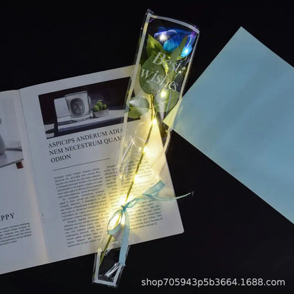 Glowing Rose Artifical Fake Flowers Valentine'S Day Mother'S Day Gift Anniversary Wedding Lover Lighting Roses Party Supplies