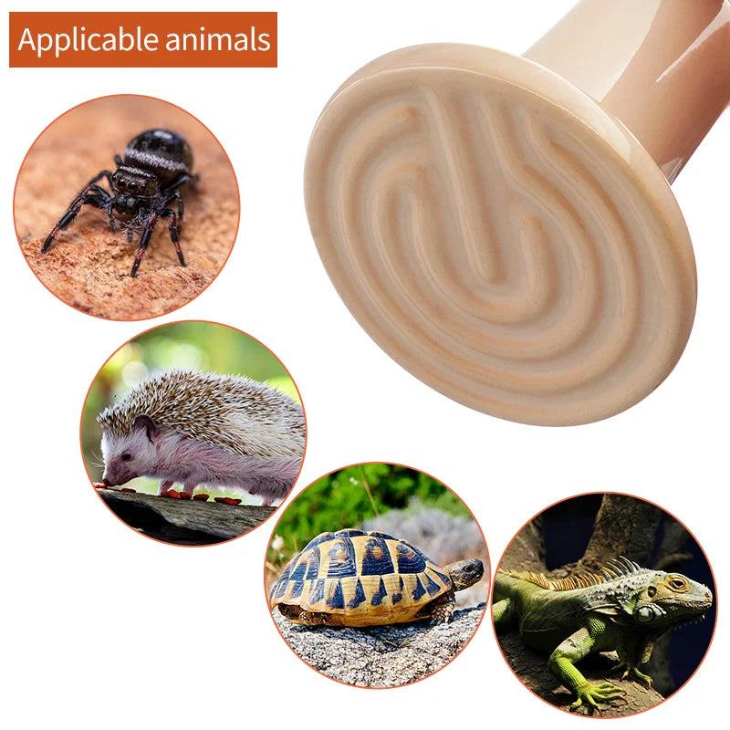 1pc Pet Reptile Heating Lamp 220V Far Infrared Ceramic Emitter Heat Lamps Pet Reptile Lamp 25W 50W 75W 100W 150W 200W Lamp