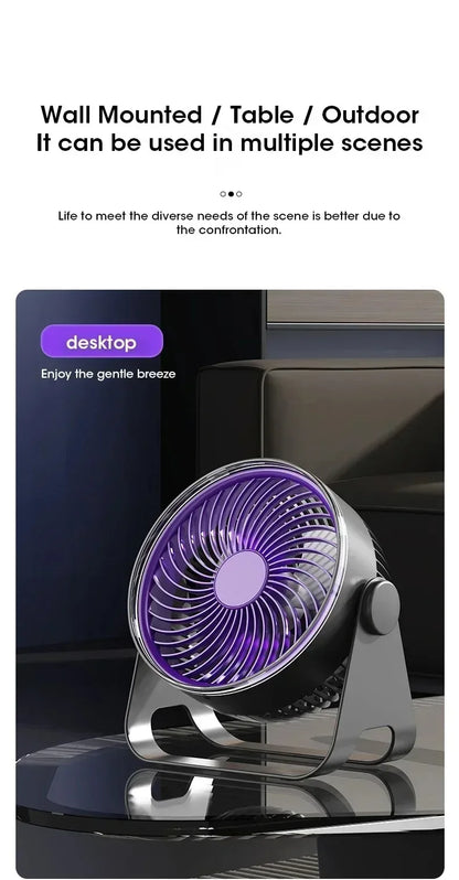5-Speed Adjustable Multifunctional Electric Fan Circulator Portable Quiet Home Ventilator Desktop Wall Ceiling Fan Air Cooler