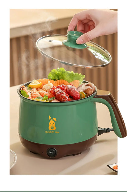 Multi Cookers Electric Rice Cooker Non-stick Pan Heating Pan Electric Cooking Pot Machine Double Layer Steamed Eggs Pan Soup Pot