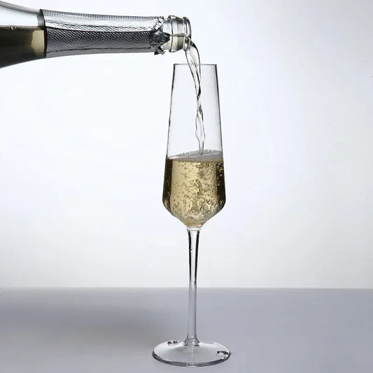 MICHLEY Unbreakable Champagne Flutes Glasses Set Plastic Tritan Sparkling Wine Glass For Wedding Party Picnic Barware 2/4 pcs