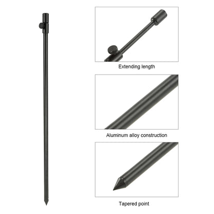 48-75cm Extending Aluminum Alloy Fishing Bankstick Adjustable Carp Fishing Bank Stick Fishing Rod Pod Rest for Bite Alarm
