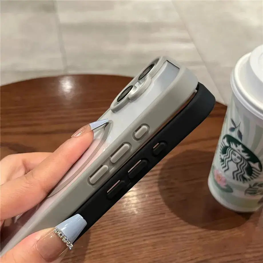 for Magsafe Transparent Case For iPhone 17 16 15 14 13 12 11 Pro Max 16 Plus Air Magnetic Wireless Charge Bumper Cover Cases