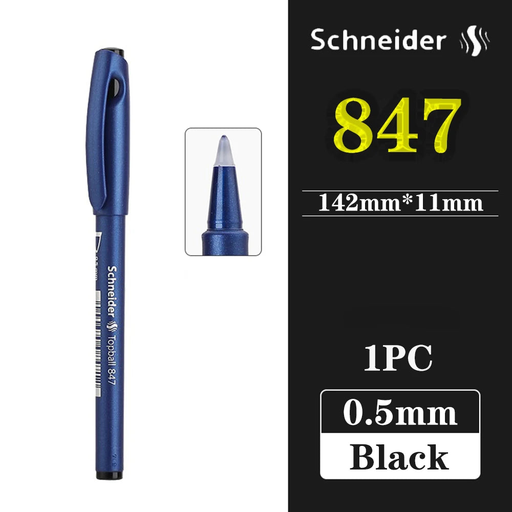 1PC German Schneider Topball 847 0.5mm Gel Pen Signature Pen Writing Smooth Student Exam Supplies Back To School Stationery