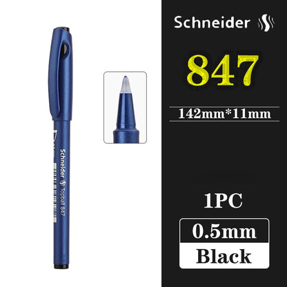 1PC German Schneider Topball 847 0.5mm Gel Pen Signature Pen Writing Smooth Student Exam Supplies Back To School Stationery