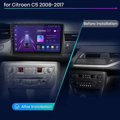 Junsun Wireless CarPlay Android Auto Car Radio For Citroen C5 2008 2009 2010-2017 RDS 4G WiFi GPS 2din BT Car accessories