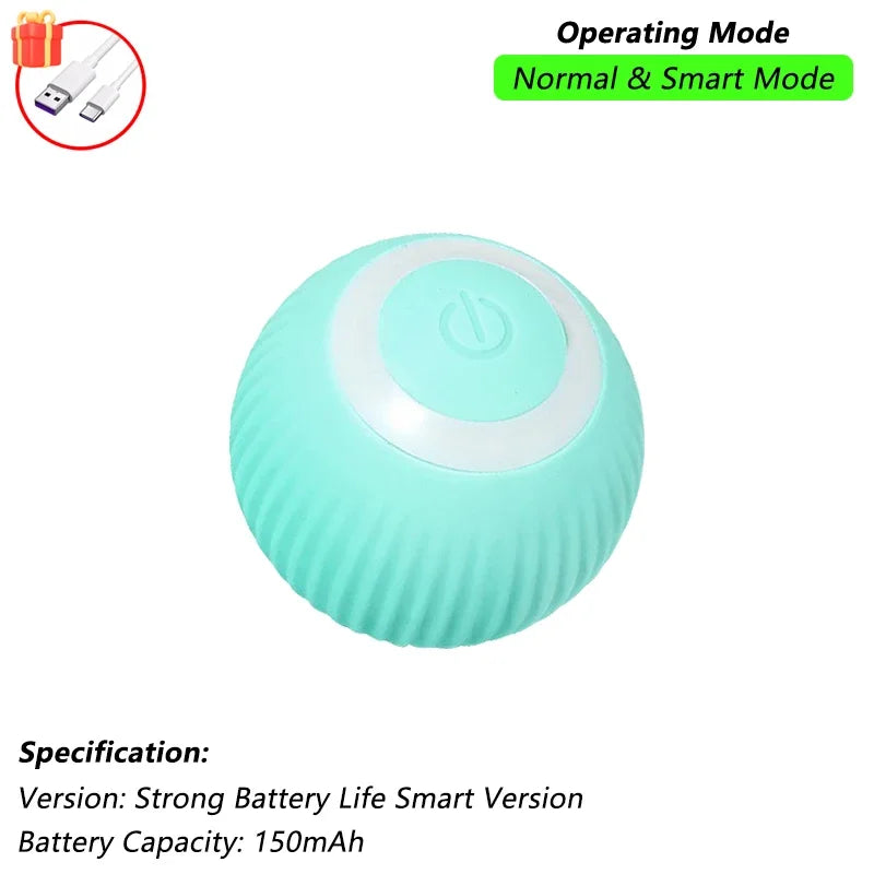 This Interactive Spherical Toy for Cats Features an Automatically Rotating Tail Ball Design and Is Rechargeable Electric Pet Toy
