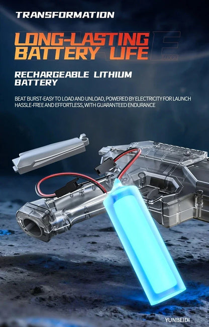 Electric Water Gun with Flashing Function That Continuously Delivers Powerful Water Spray Summer Outdoor Toy Children's Gift