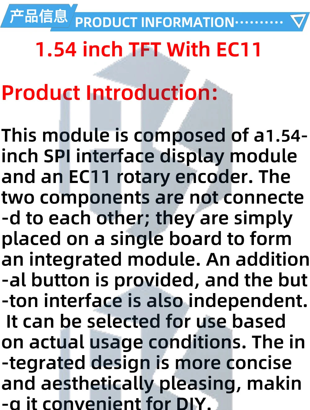 1.54 Inch 1.54" Full Color TFT Display Module HD IPS LCD LED Screen 240x240 SPI Interface ST7789 For Arduino