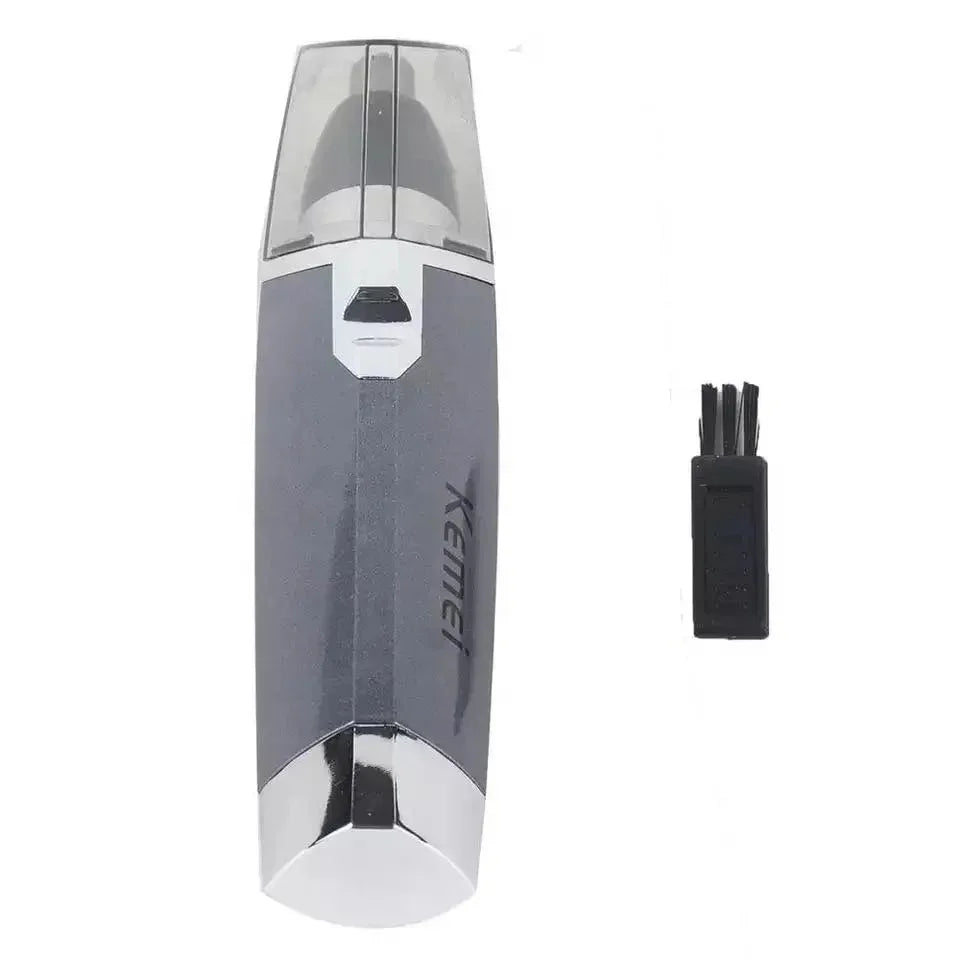 Aparador portátil do cabelo do nariz dos homens enxaguar limpo KM-6512 nose hair shaver recarregável depilador da sobrancelha